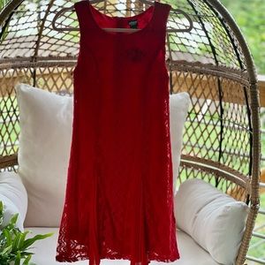 Red Lace Coco Dress. NWT